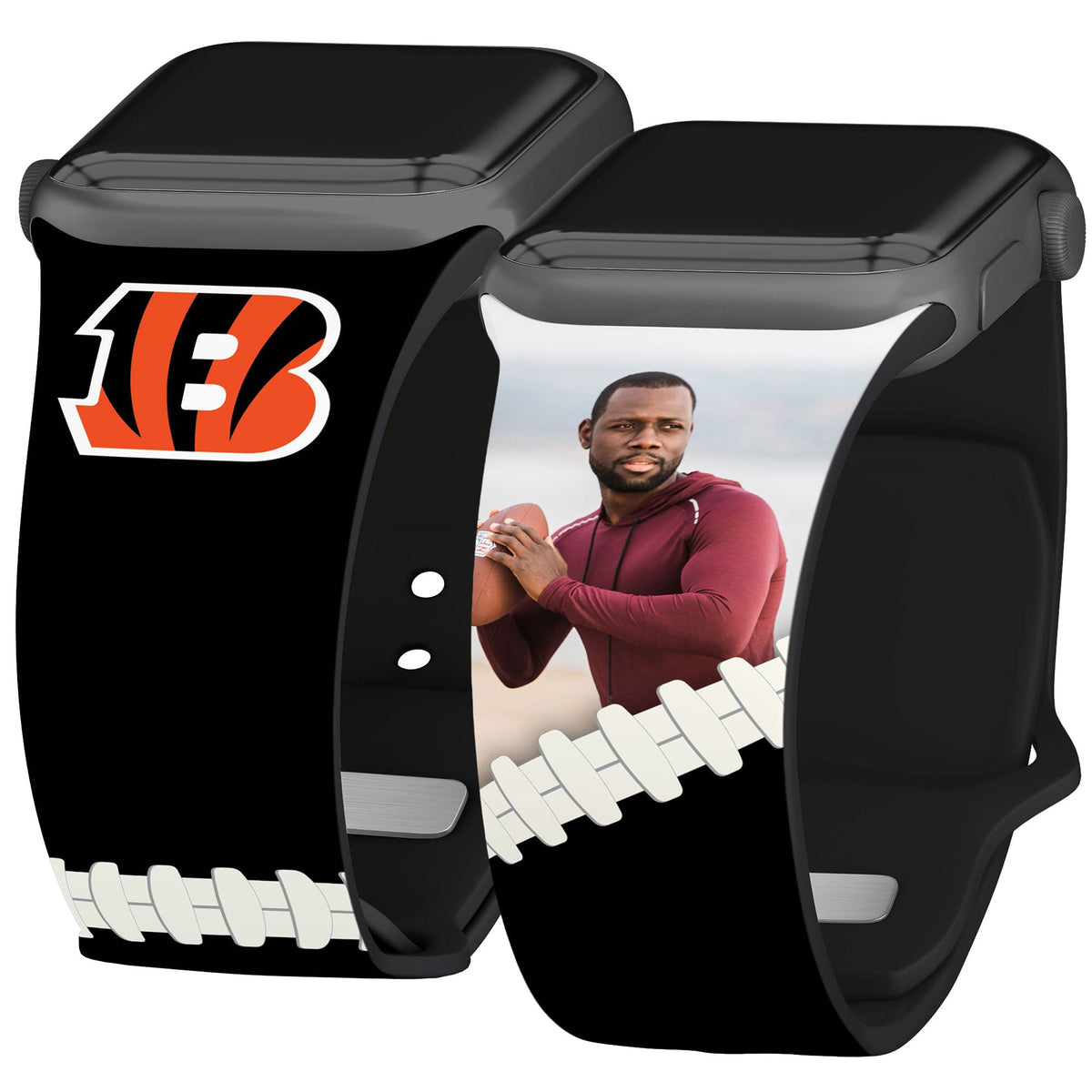 Cincinnati Bengals Custom Photo HD Apple Watch Band