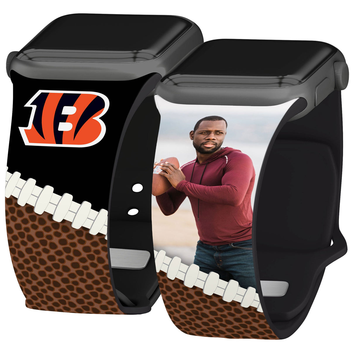 Cincinnati Bengals Custom Photo HD Apple Watch Band