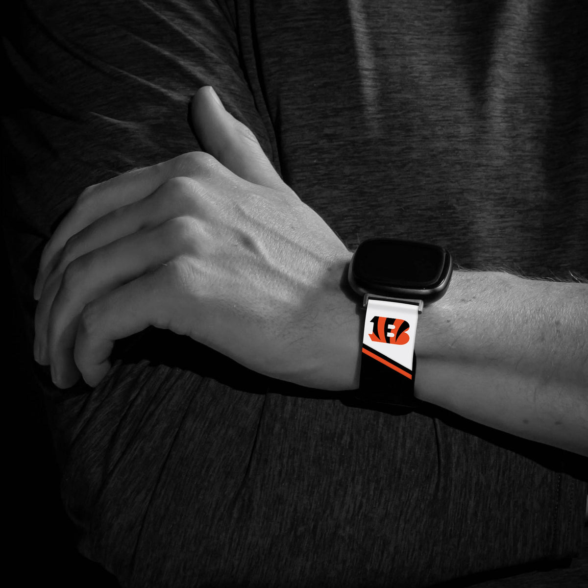 Cincinnati Bengals HD Champion Series Fitbit Versa 3 &amp; Sense Watch Band