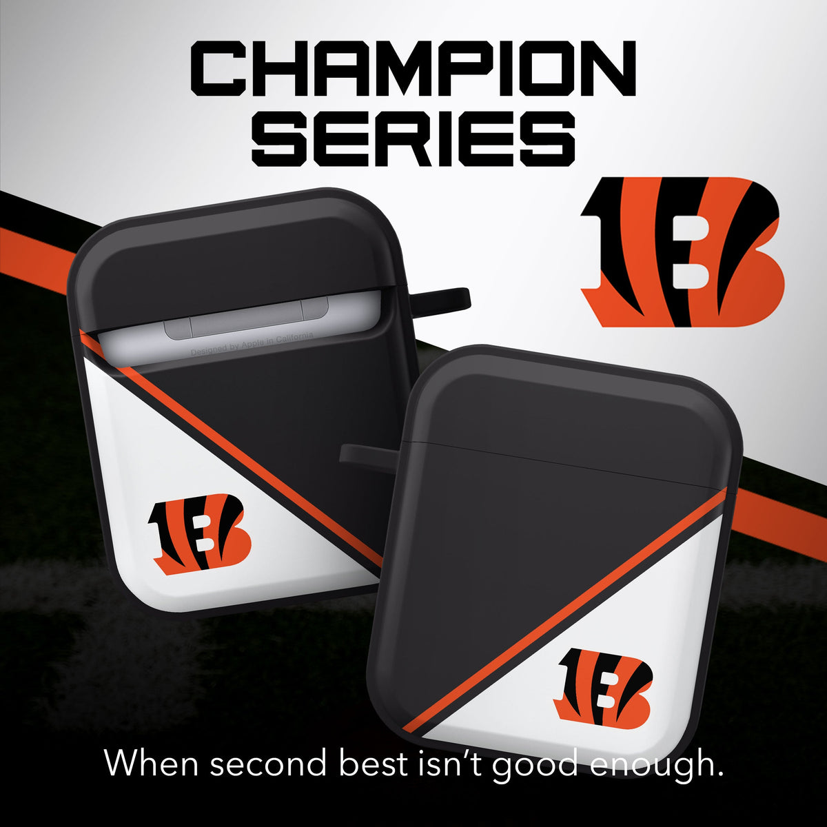 Cincinnati Bengals HDX Champion Series Apple AirPods Gen 1 &amp; 2 Case Cover