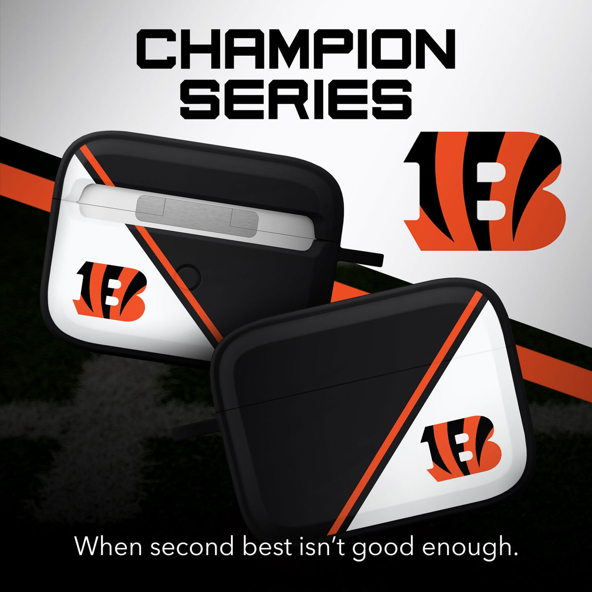 Cincinnati Bengals HDX Champion Series Case Cover Compatible with Apple AirPods Pro