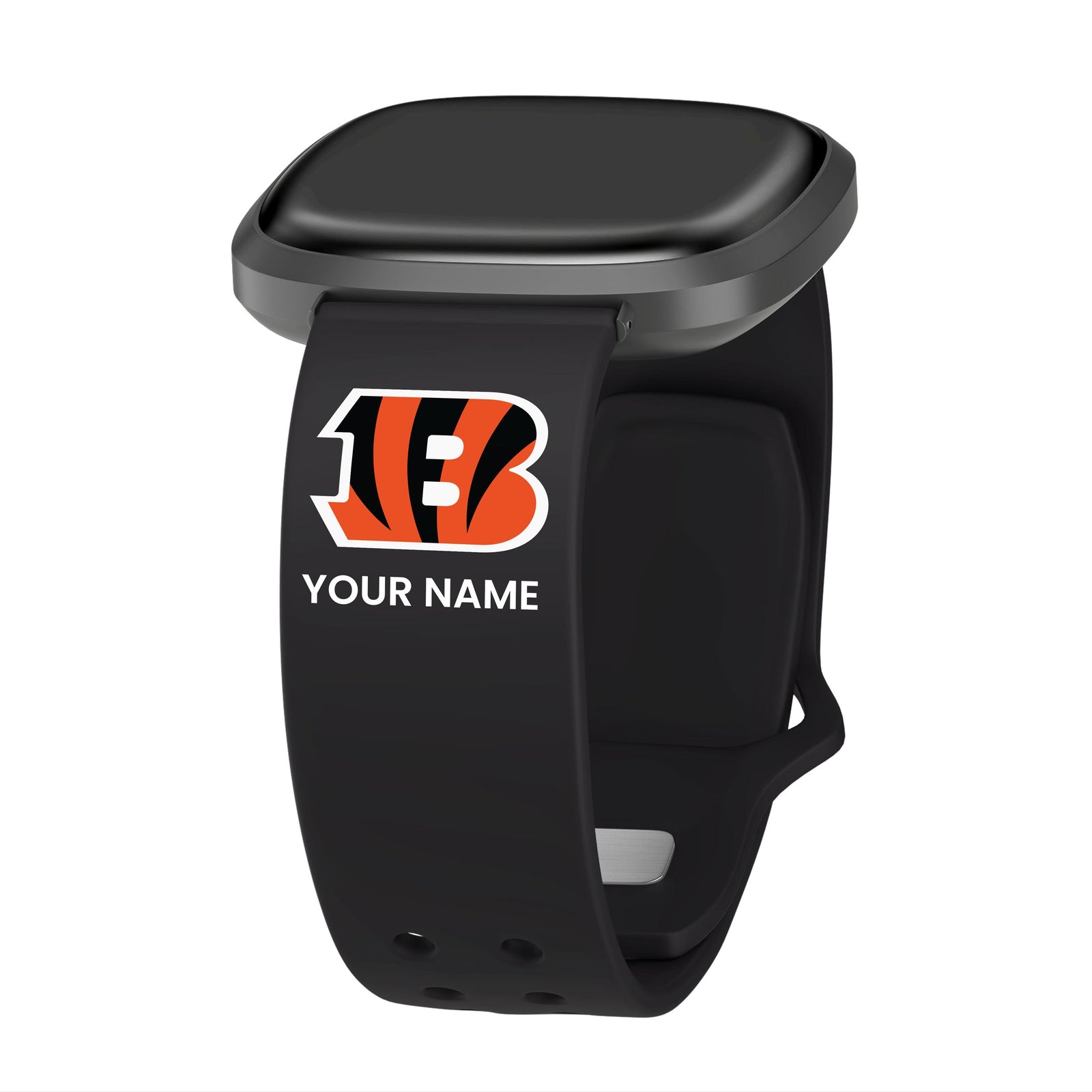 GAME TIME Cincinnati Bengals Custom Name HD FitBit Versa 3 & Sense Watch Band