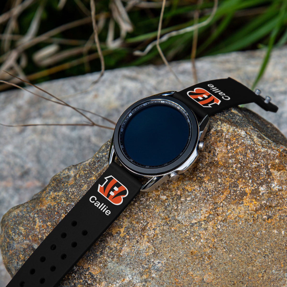 GAME TIME Cincinnati Bengals Custom Name HD Quick Change Watch Band