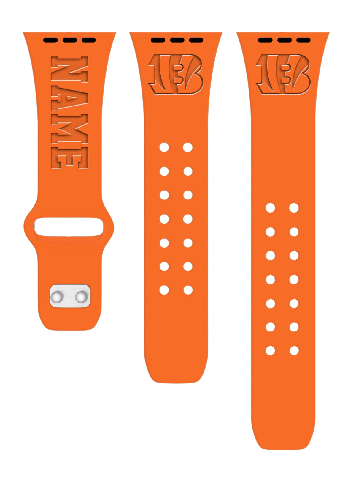 Cincinnati Bengals Custom Engraved Apple Watch Band
