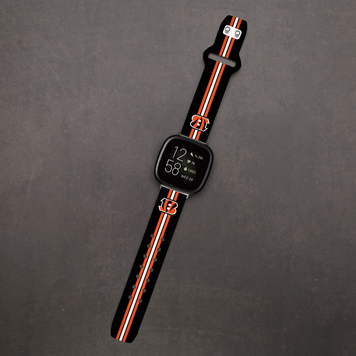 Cincinnati Bengals HD Fitbit Versa 3 and Sense Watch Band