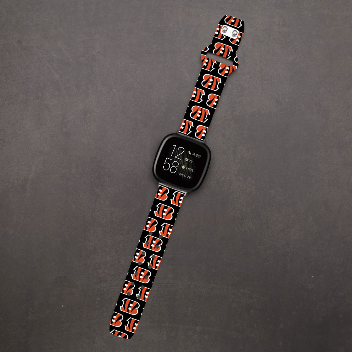 Cincinnati Bengals HD Fitbit Versa 3 and Sense Watch Band