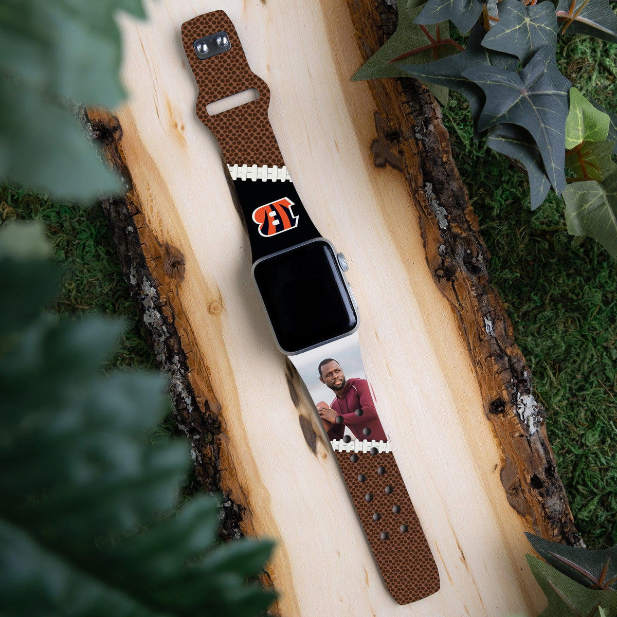 Cincinnati Bengals Custom Photo HD Apple Watch Band