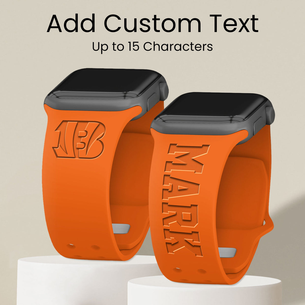Cincinnati Bengals Custom Engraved Apple Watch Band