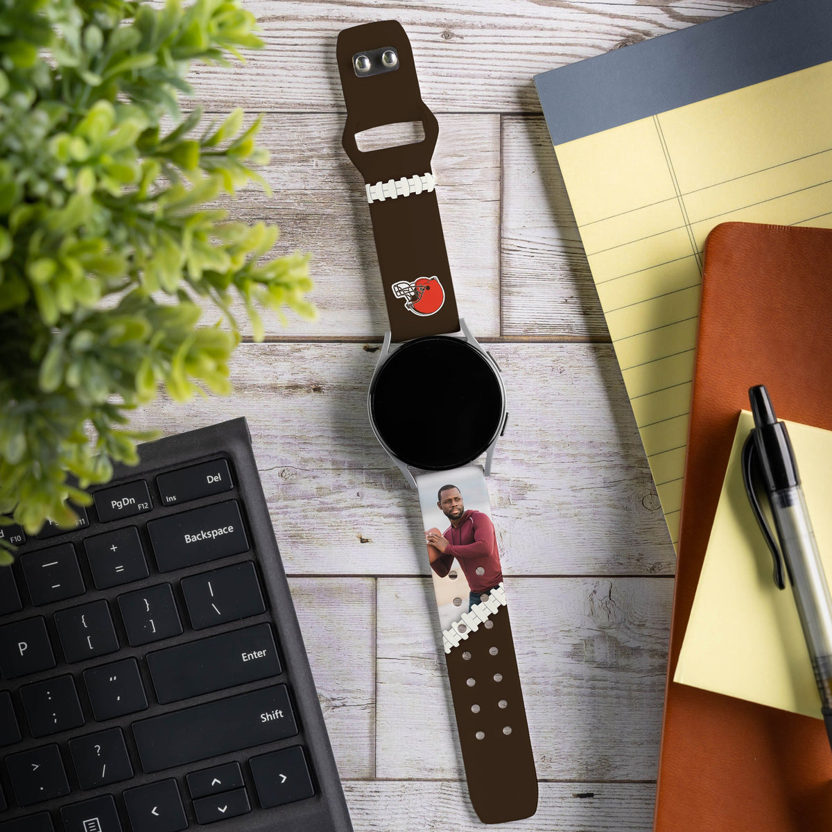 Cleveland Browns Custom Photo HD Samsung Galaxy Watch Band