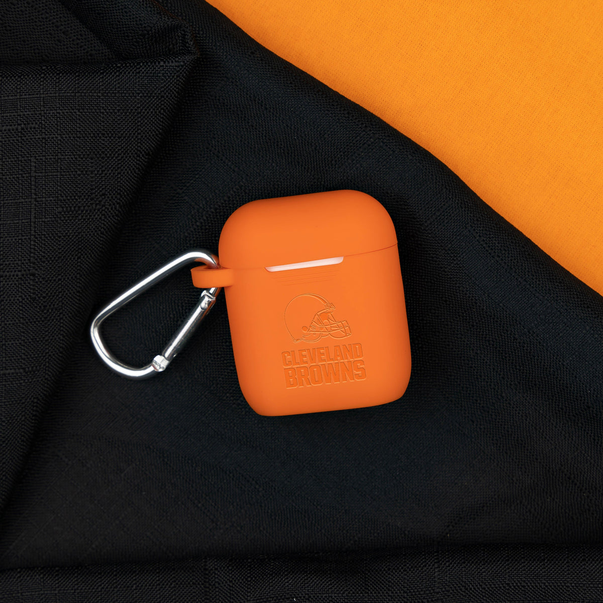 Game Time Cleveland Browns Engraved Silicone AirPods Case Cover