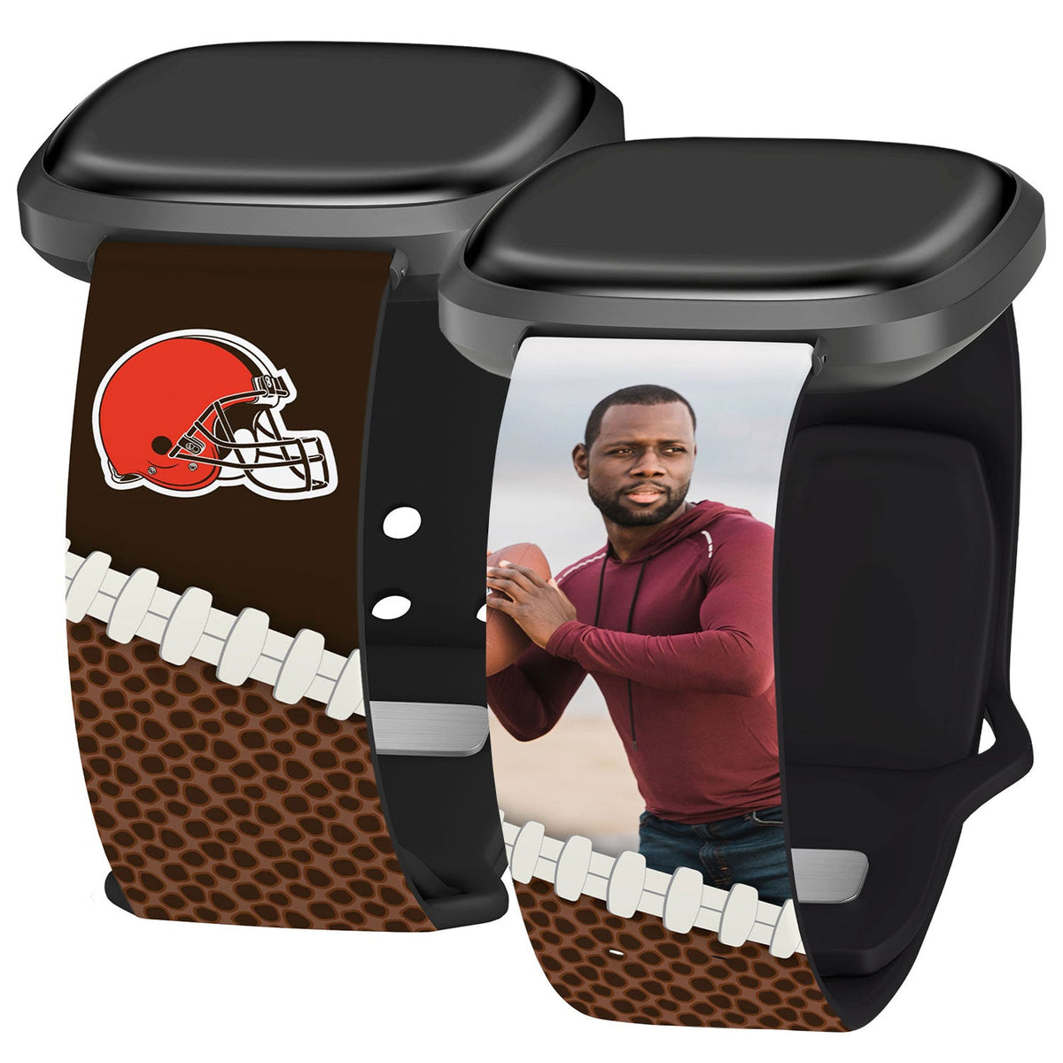 Cleveland Browns Custom Photo HD Fitbit Versa 3 &amp; Sense Watch Band
