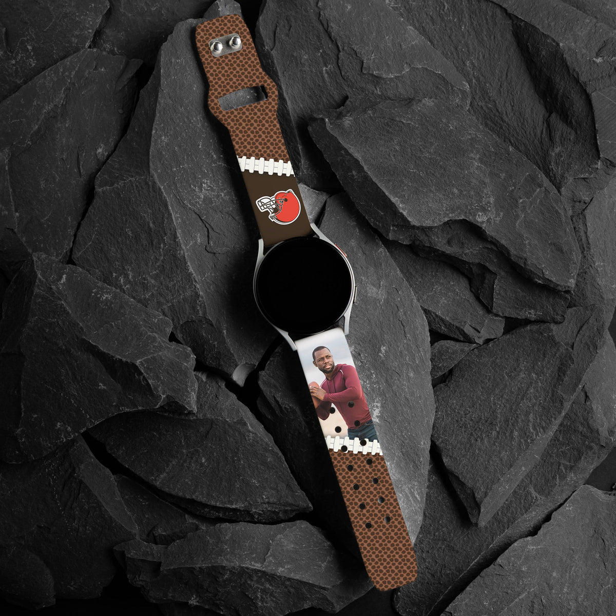 Cleveland Browns Custom Photo HD Samsung Galaxy Watch Band