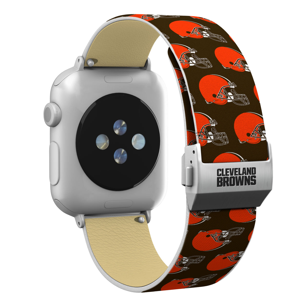 Cleveland Browns Full Print Watch Band With Engraved Buckle - AffinityBands