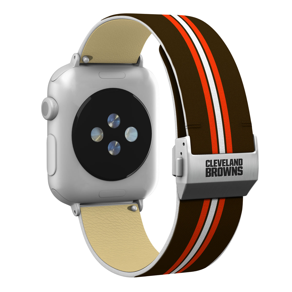 Cleveland Browns Full Print Watch Band With Engraved Buckle - AffinityBands