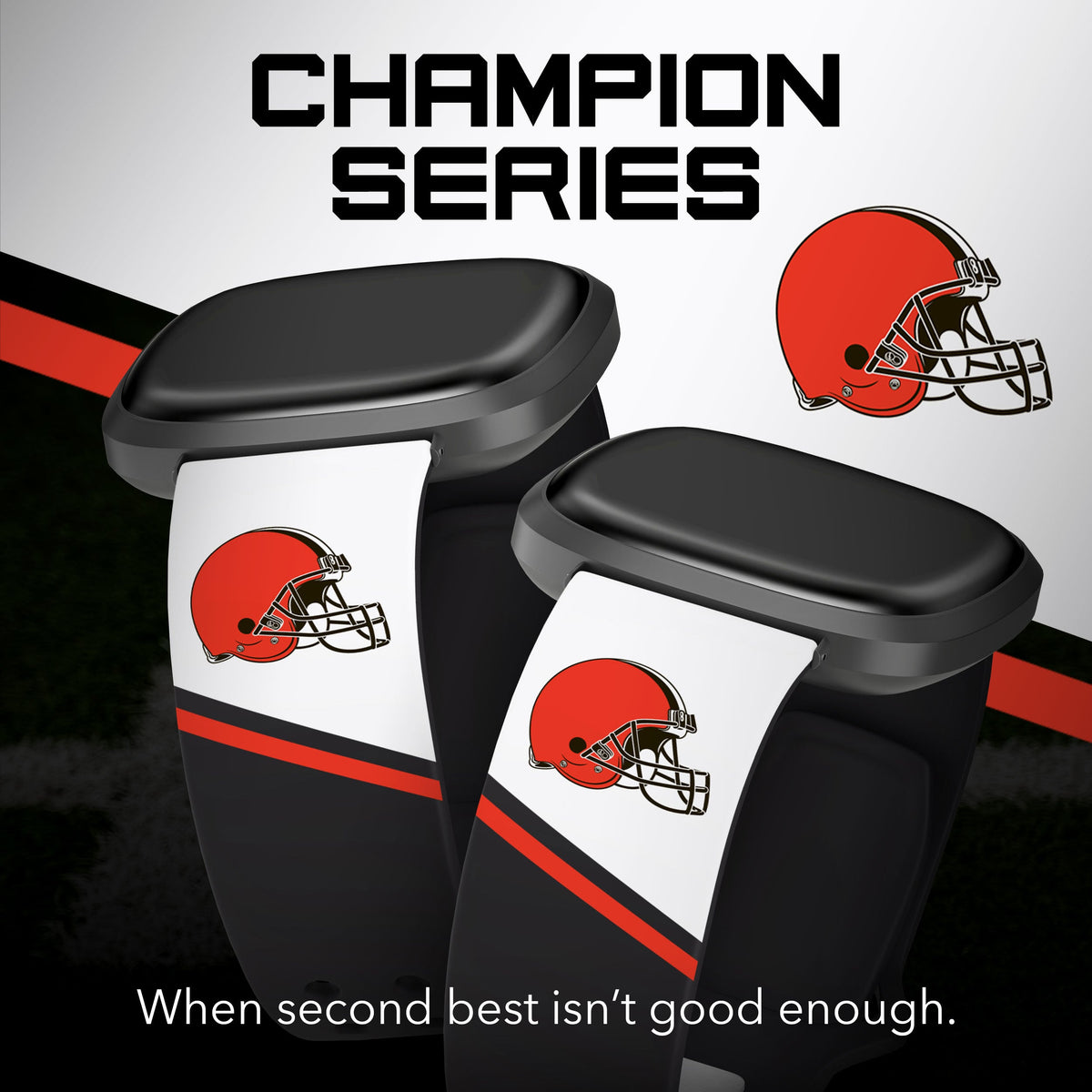Cleveland Browns HD Champion Series Fitbit Versa 3 &amp; Sense Watch Band