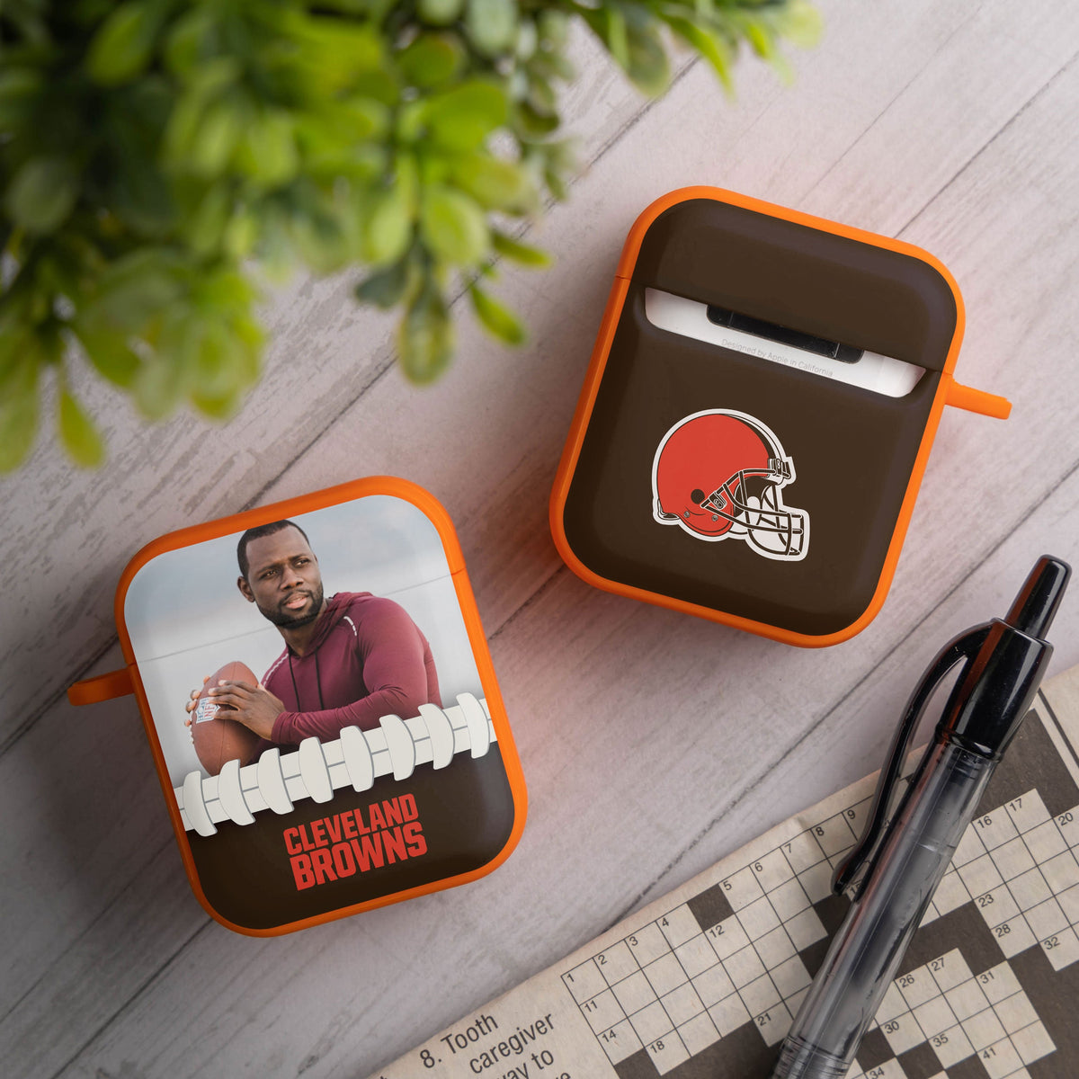 Cleveland Browns Custom Photo HDX Apple AirPods Gen 1 &amp; 2 Case Cover