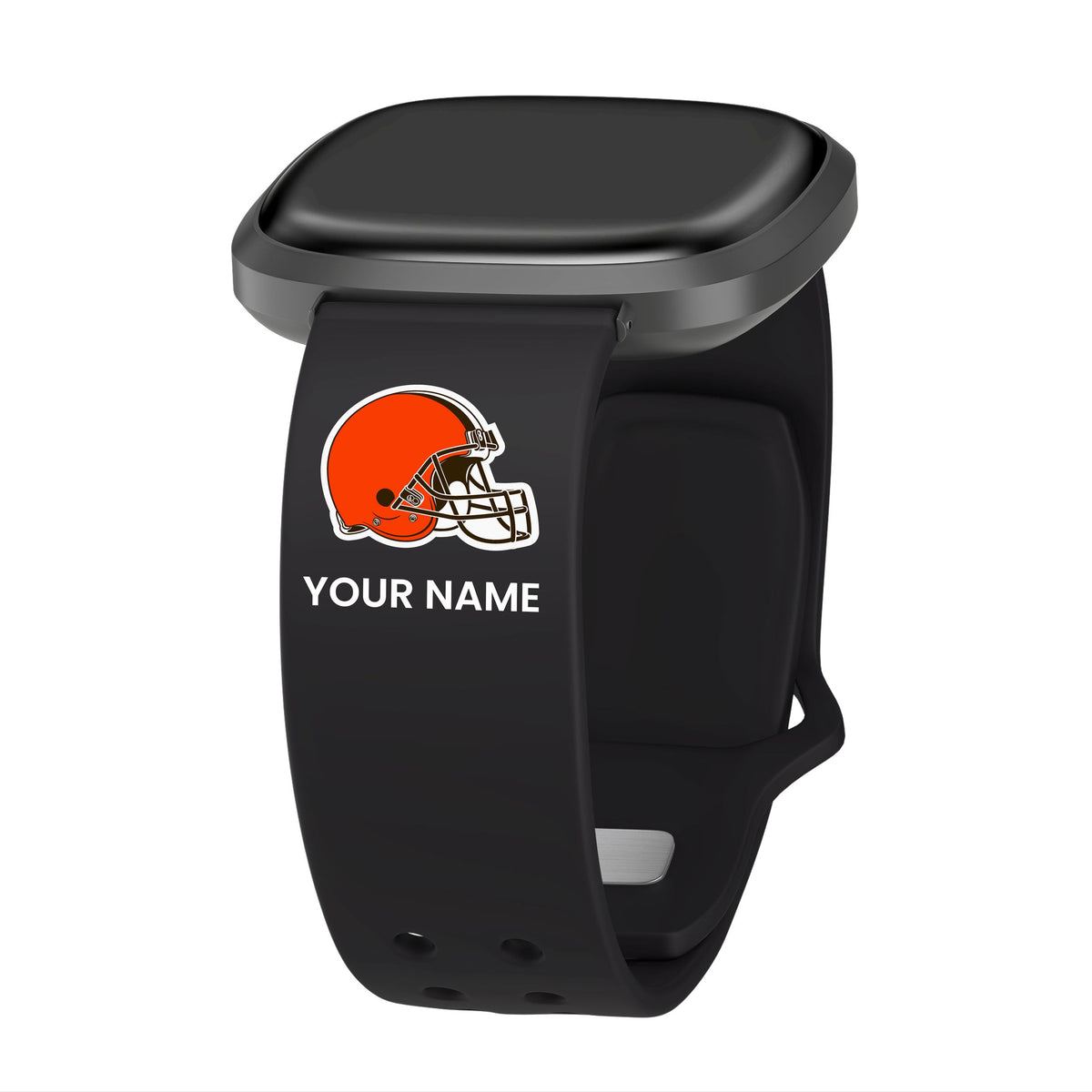 GAME TIME Cleveland Browns Custom Name HD FitBit Versa 3 &amp; Sense Watch Band