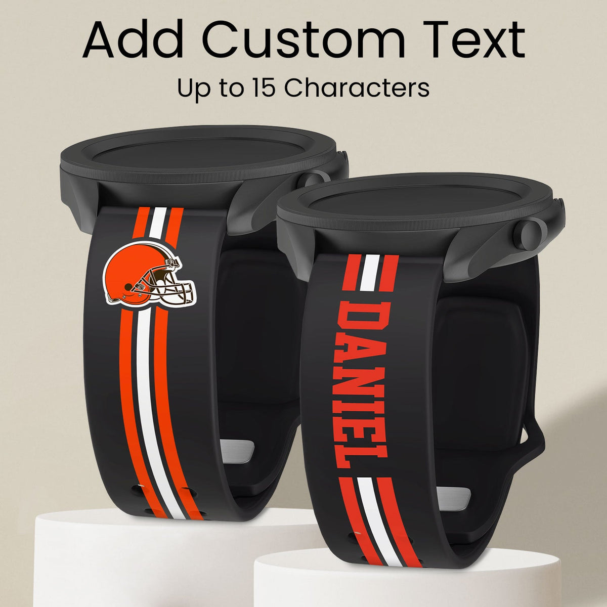 Cleveland Browns Custom Name HD Watch Band