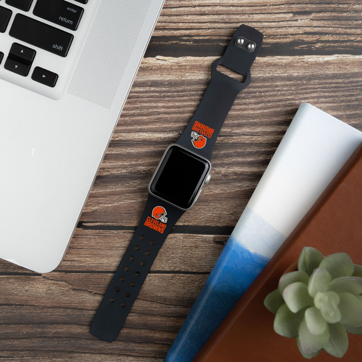 GAME TIME Cleveland Browns HD Elite Edition Apple Watch Band