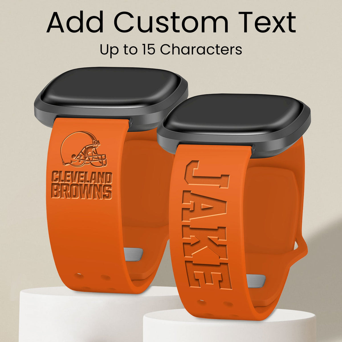 Cleveland Browns Custom Engraved Fitbit Versa 3 and Sense Watch Band
