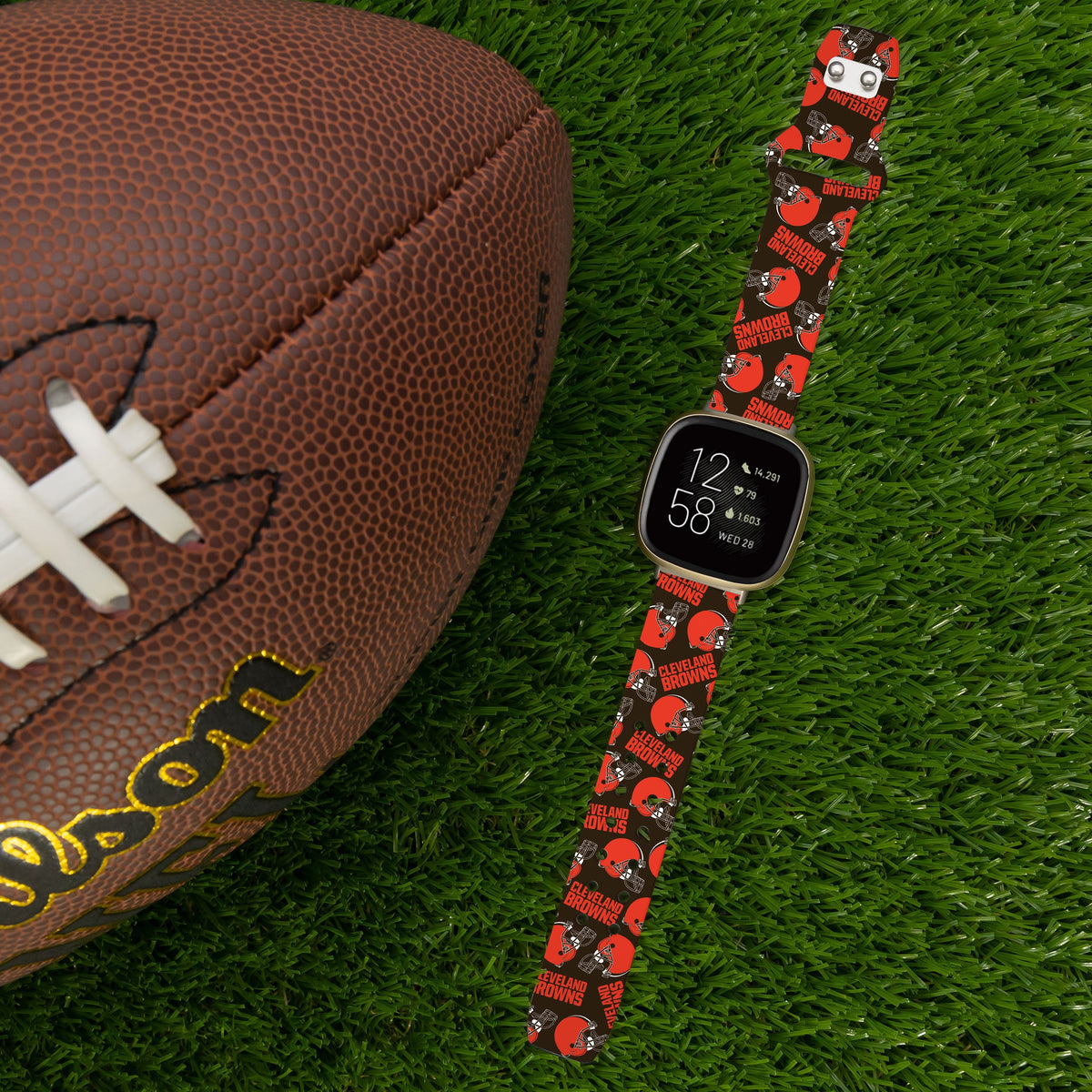 Cleveland Browns HD Fitbit Versa 3 and Sense Watch Band