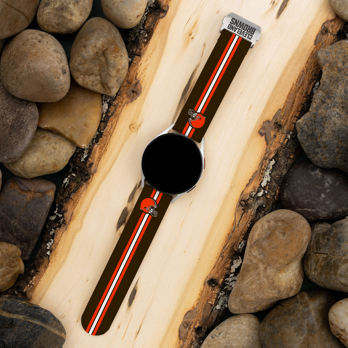 Game Time Cleveland Browns Signature Series Quick Change Watch Band With Engraved Buckle