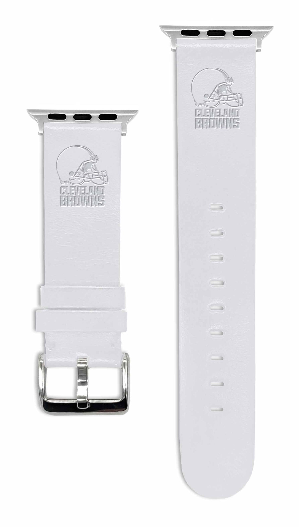 Game Time Cleveland Browns Apple Leather Watch Band - USA Sewn
