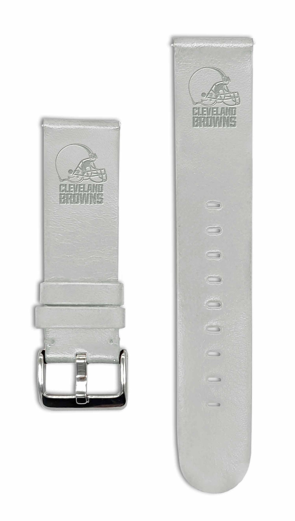Cleveland Browns Quick Change Leather Watch Band - USA Sewn - AffinityBands