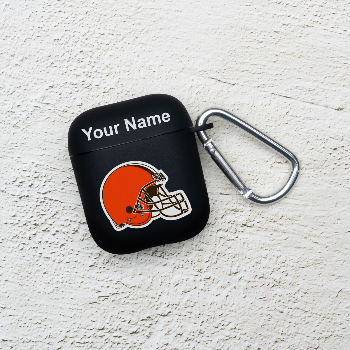 Cleveland Browns Custom Name HD Apple AirPods Gen 1 &amp; 2 Case Cover (Black)