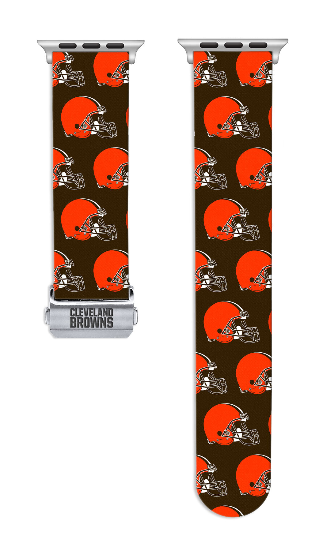 Cleveland Browns Full Print Watch Band With Engraved Buckle - AffinityBands