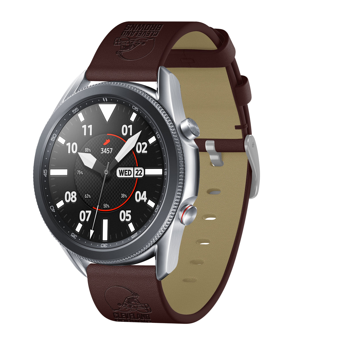 Cleveland Browns Quick Change Leather Watch Band - USA Sewn - AffinityBands