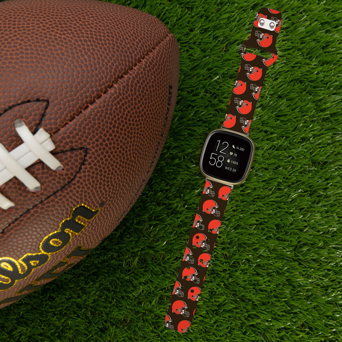 Cleveland Browns HD Fitbit Versa 3 and Sense Watch Band