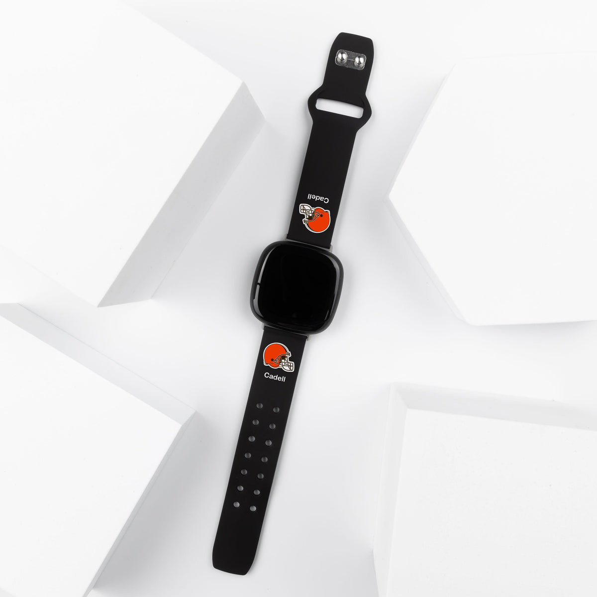 GAME TIME Cleveland Browns Custom Name HD FitBit Versa 3 &amp; Sense Watch Band