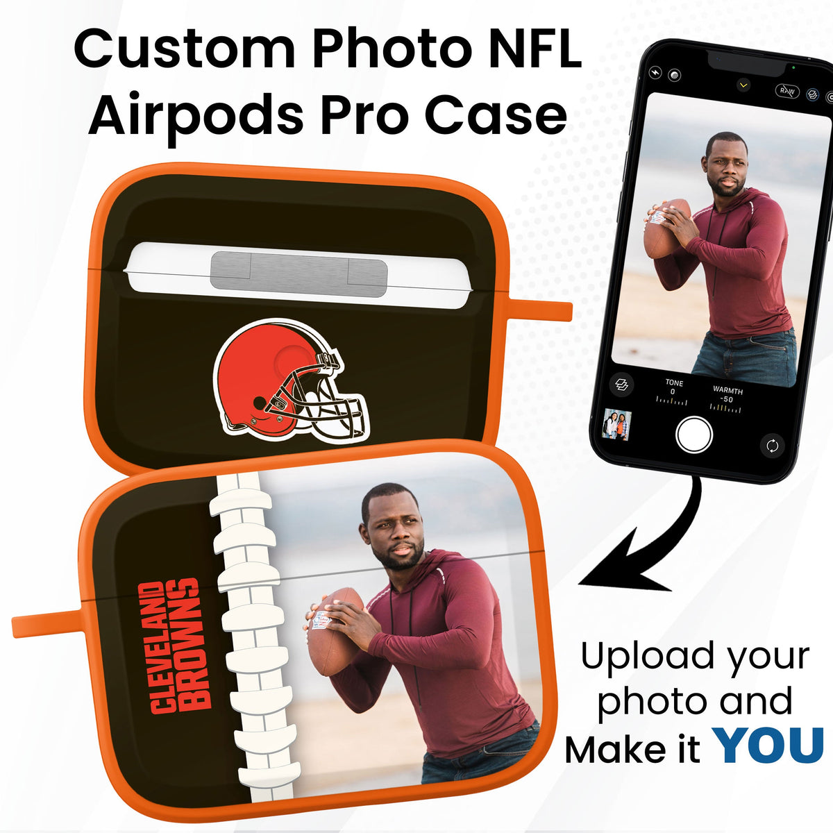 Cleveland Browns Custom Photo HDX Apple AirPods Pro Case Cover