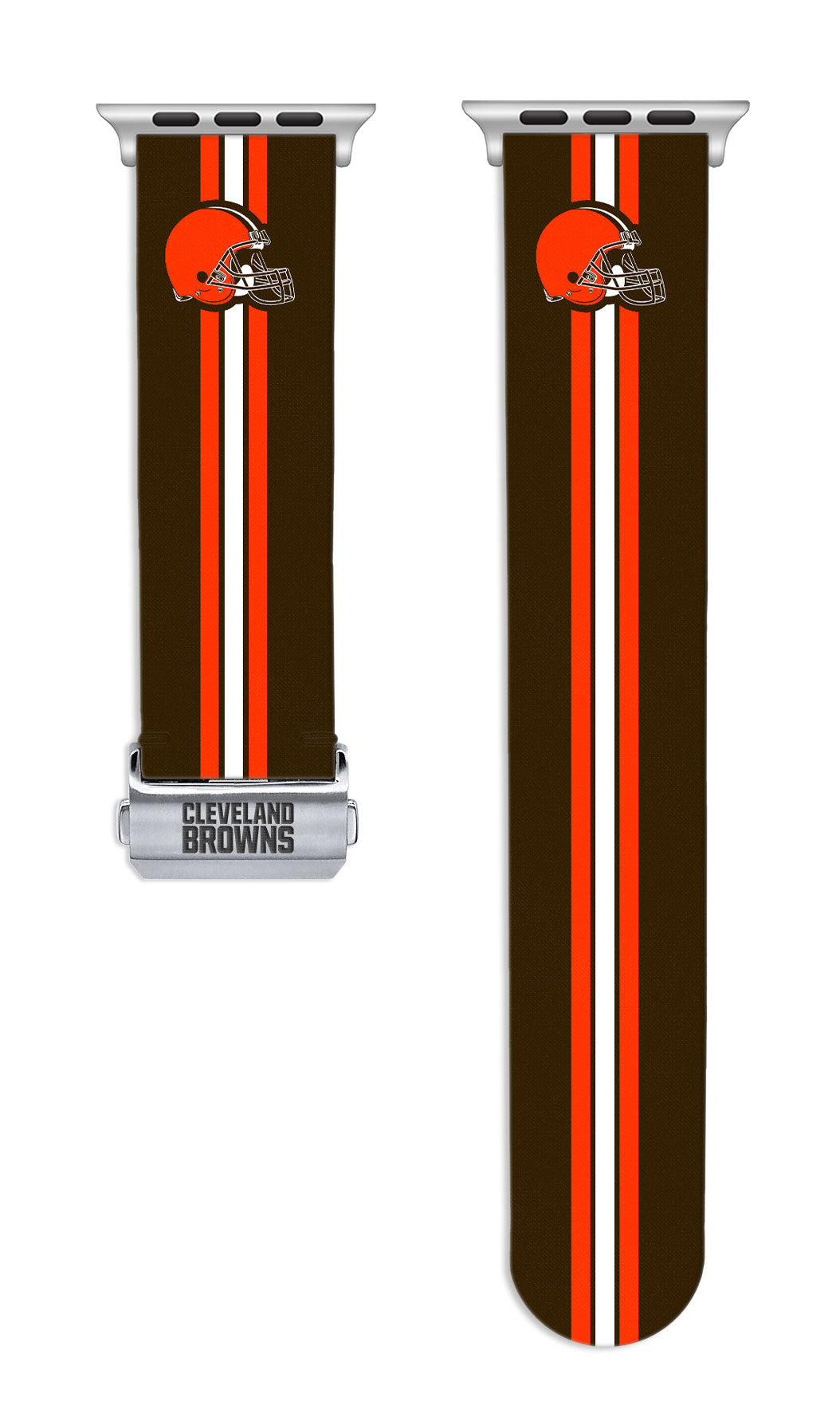 Cleveland Browns Full Print Watch Band With Engraved Buckle - AffinityBands