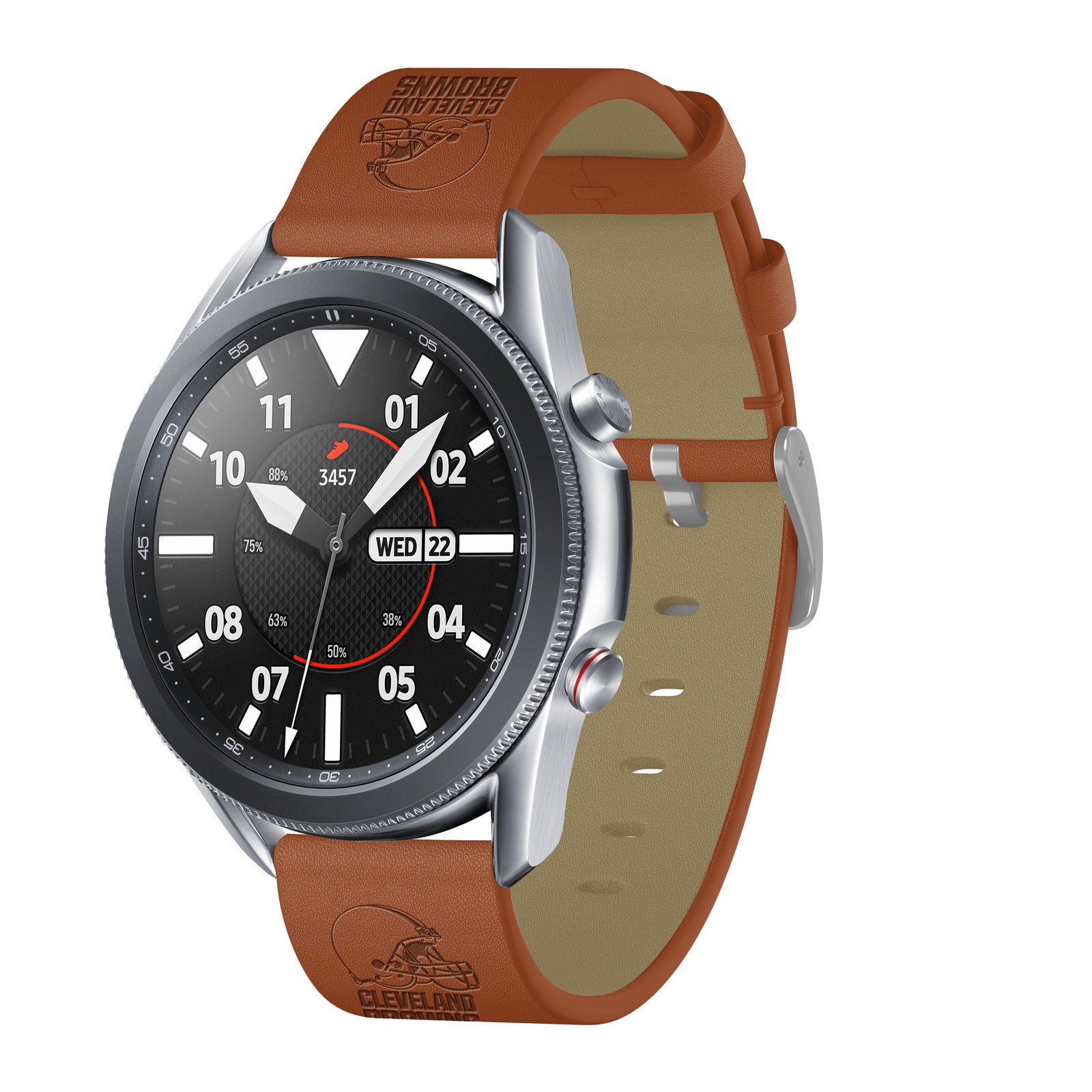 Cleveland Browns Quick Change Leather Watch Band - USA Sewn - AffinityBands