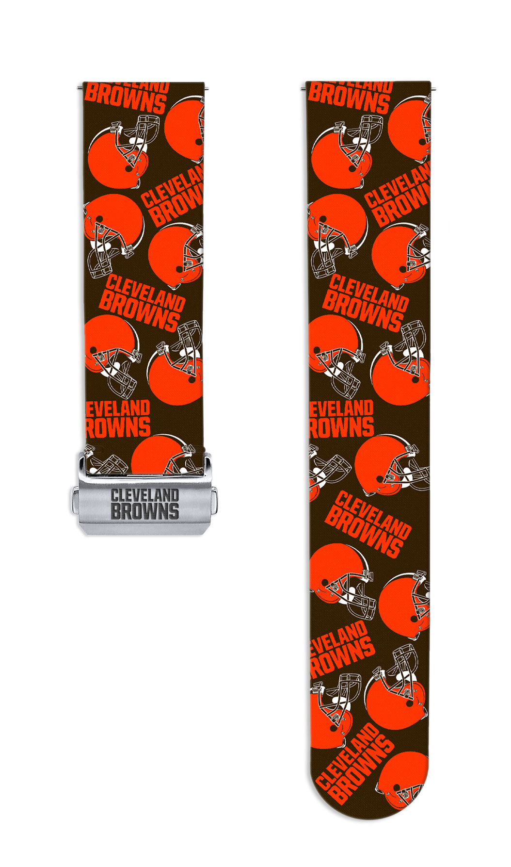 Cleveland Browns Full Print Quick Change Watch Band With Engraved Buckle - AffinityBands
