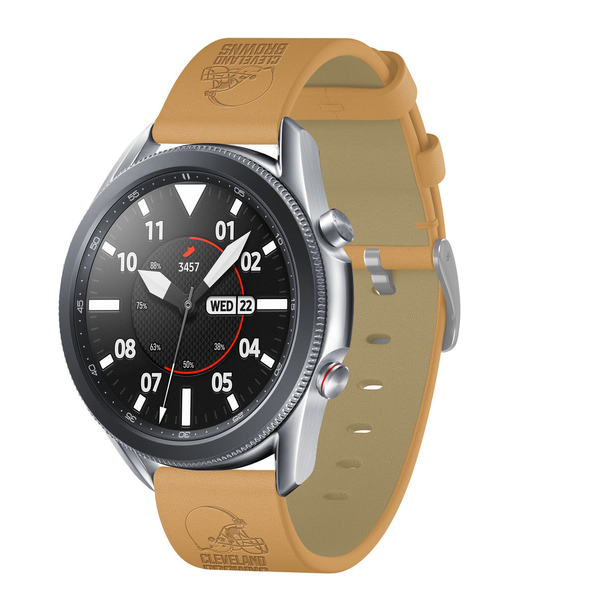 Cleveland Browns Quick Change Leather Watch Band - USA Sewn - AffinityBands