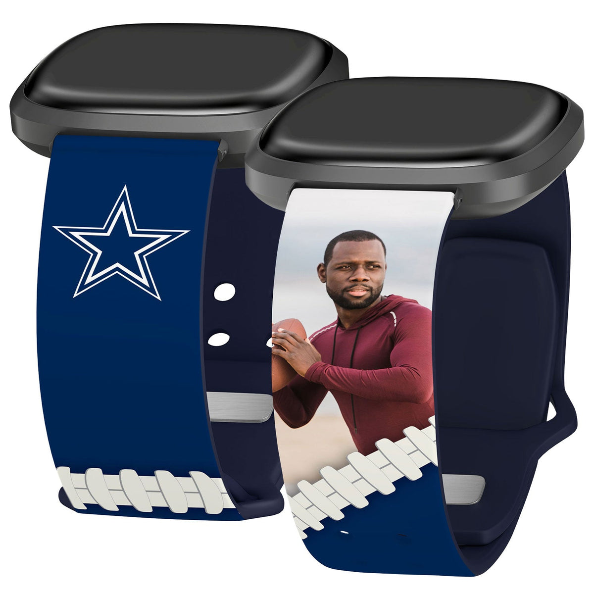 Dallas Cowboys Custom Photo HD Fitbit Versa 3 &amp; Sense 1 Watch Band