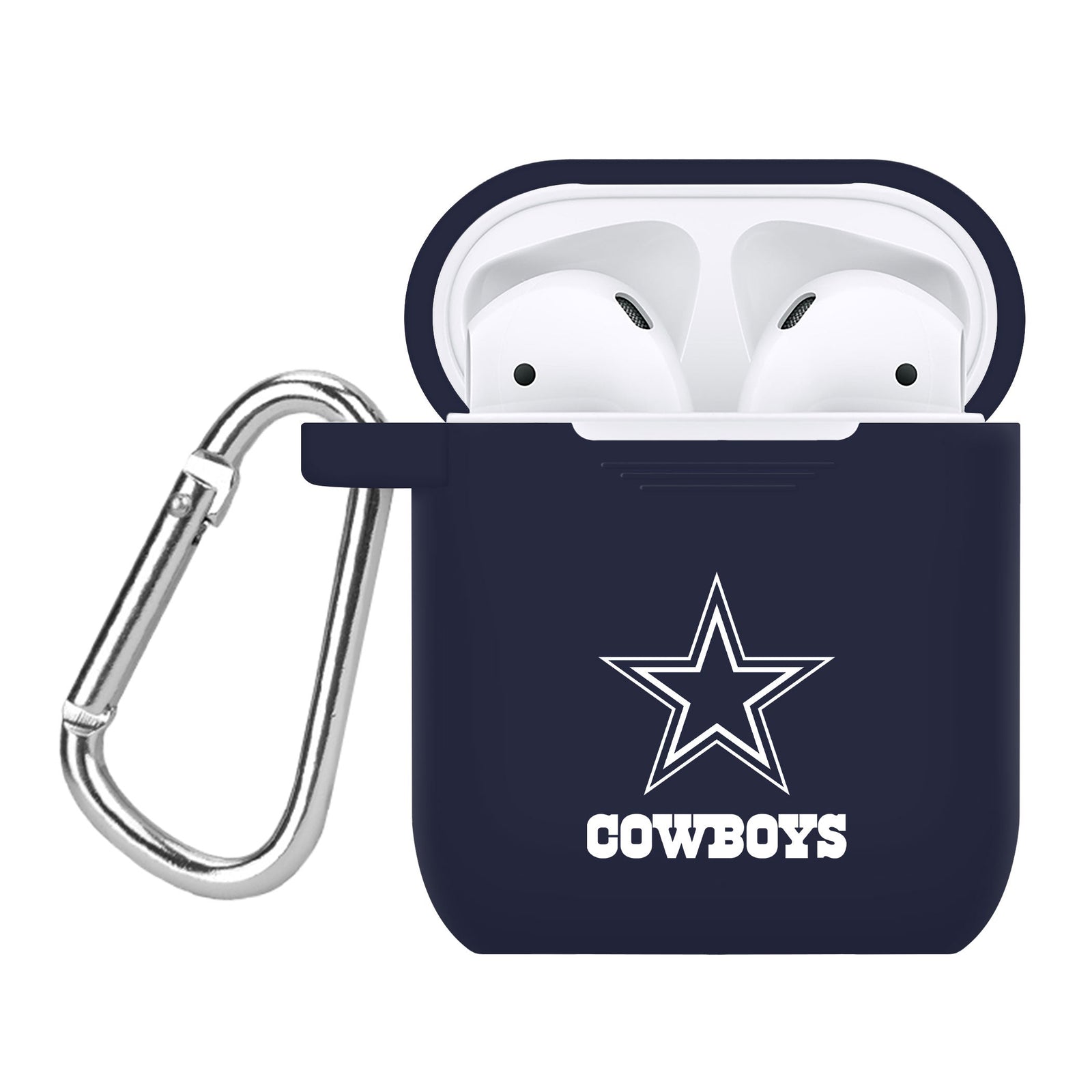 Game Time Dallas Cowboys Silicone Case Cover for Apple AirPods Gen 1 & 2 Battery Case
