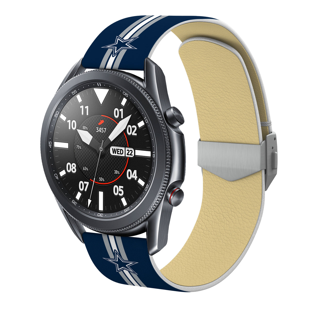 Dallas Cowboys Full Print Quick Change Watch Band With Engraved Buckle - AffinityBands