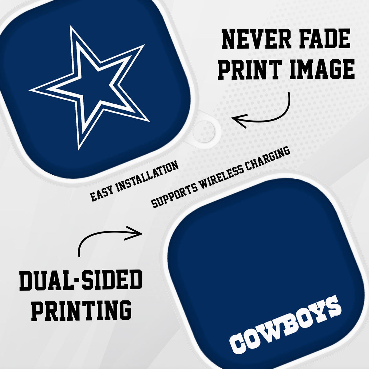 Dallas Cowboys HDX Samsung Galaxy Buds Pro &amp; Buds Live Case Cover