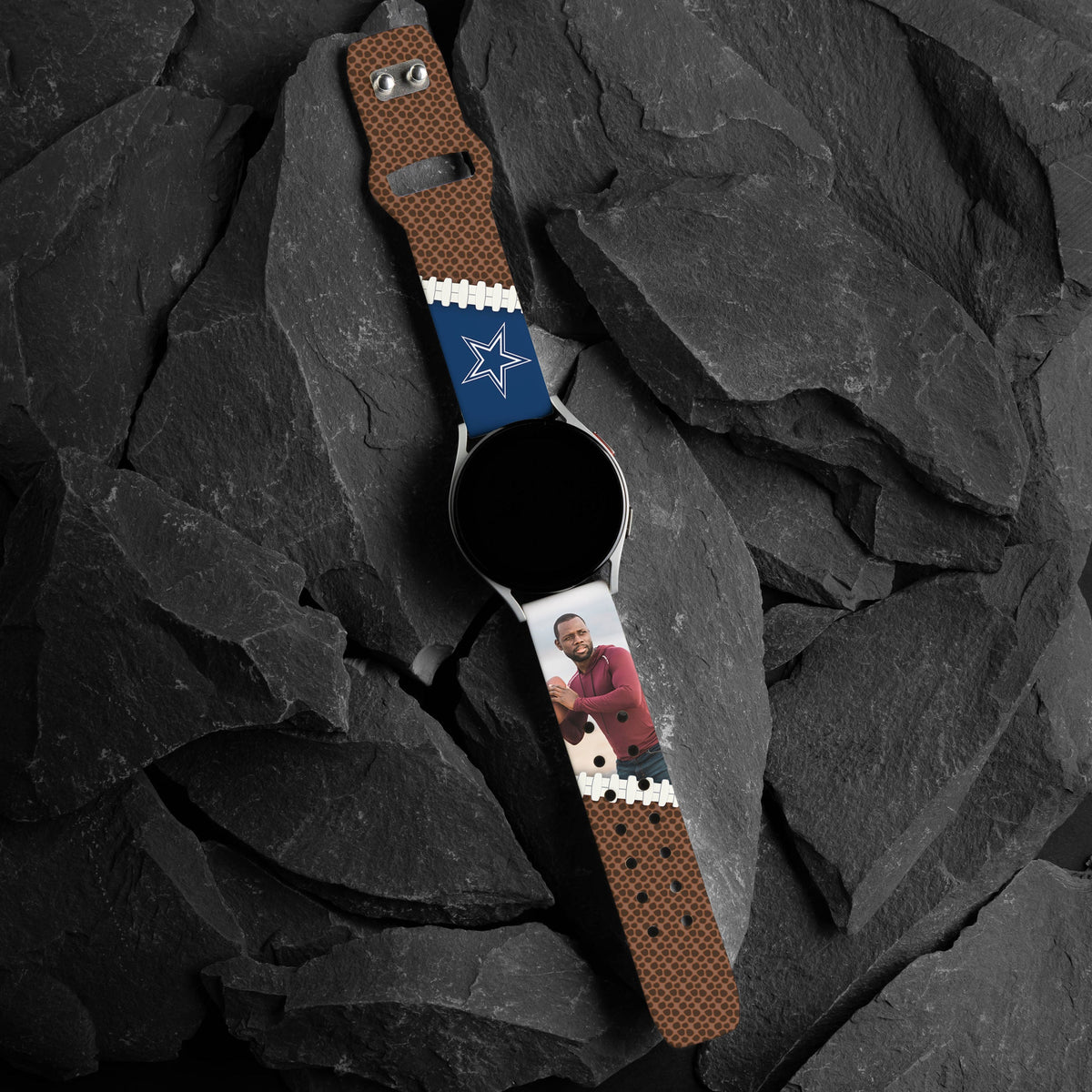 Dallas Cowboys Custom Photo HD Samsung Galaxy Watch Band