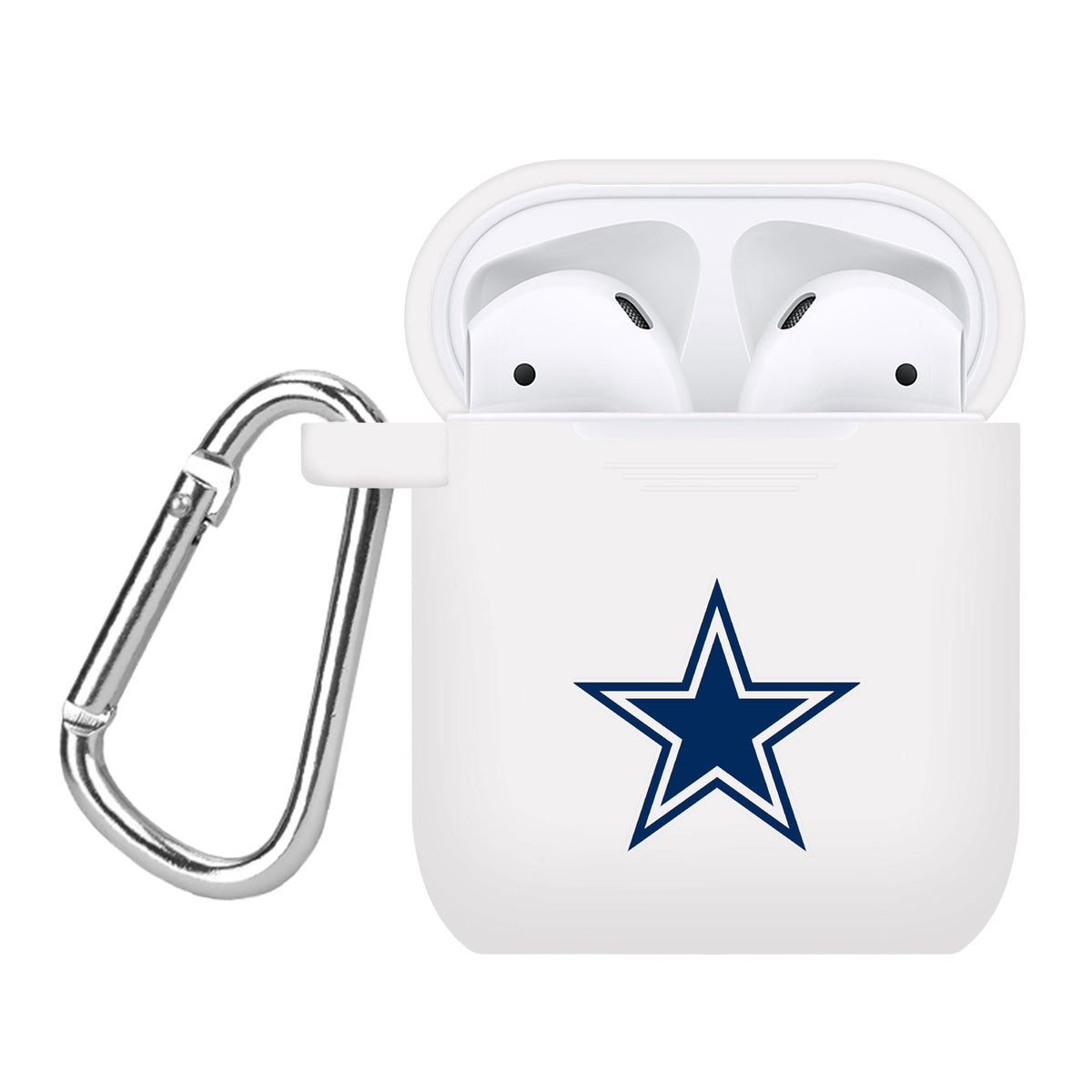 Game Time Dallas Cowboys Silicone Case Cover for Apple AirPods Gen 1 &amp; 2 Battery Case