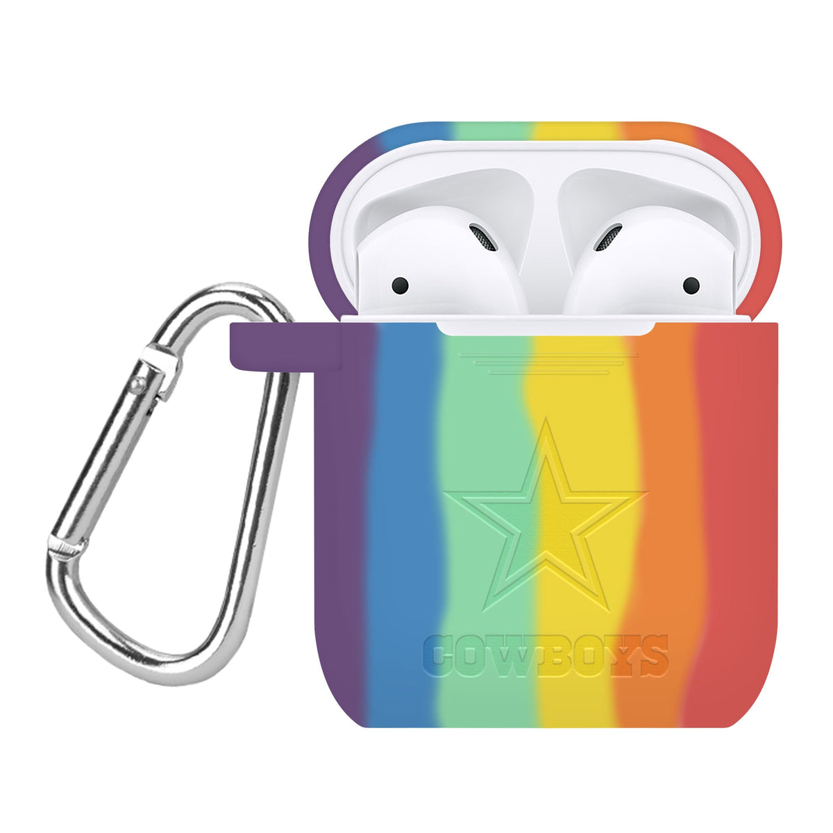 Game Time Dallas Cowboys Engraved Silicone AirPods Gen 1 &amp; 2 Case Cover