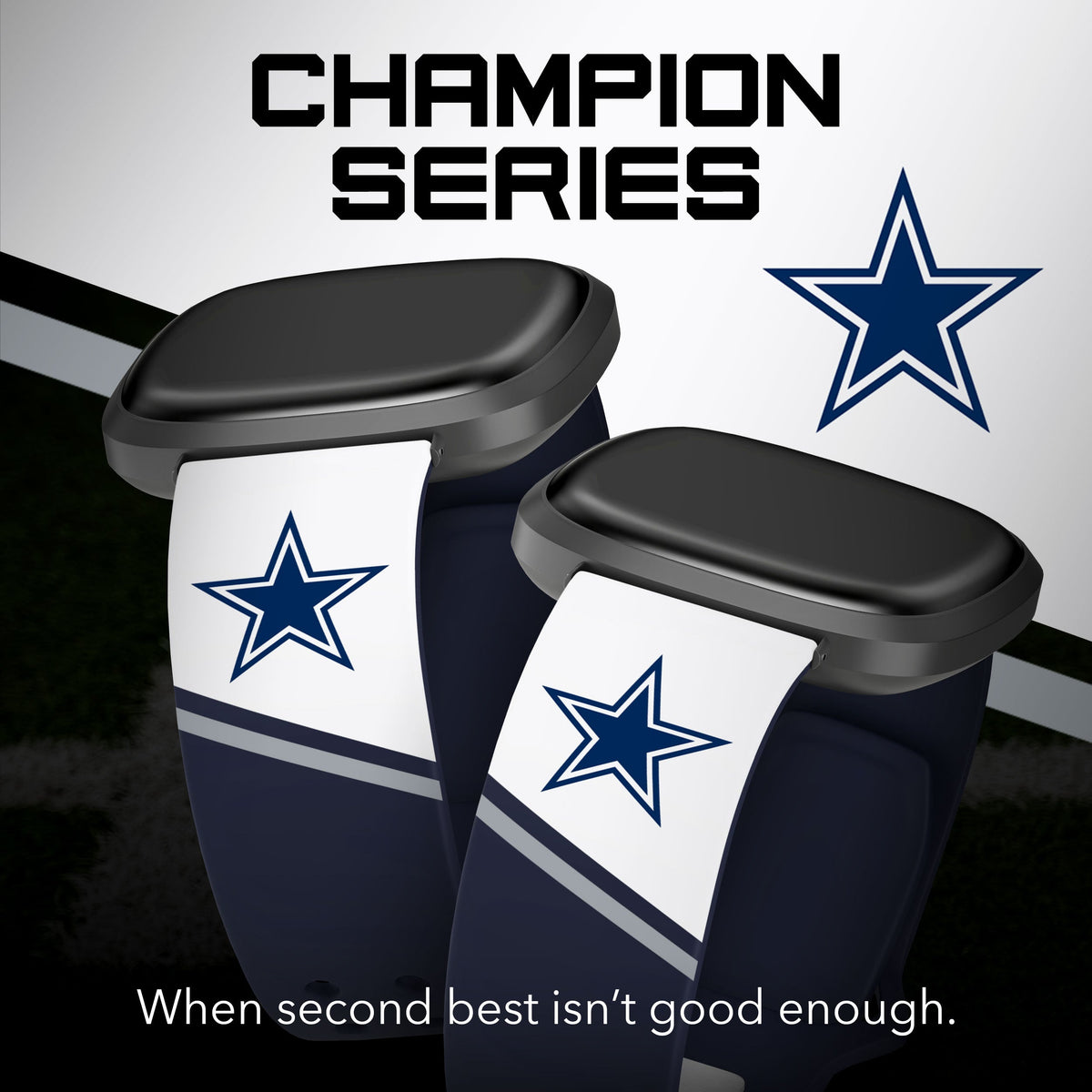 Dallas Cowboys HD Champion Series Fitbit Versa 3 &amp; Sense 1 Watch Band