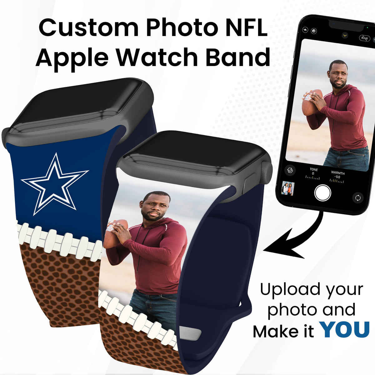 Dallas Cowboys Custom Photo HD Apple Watch Band
