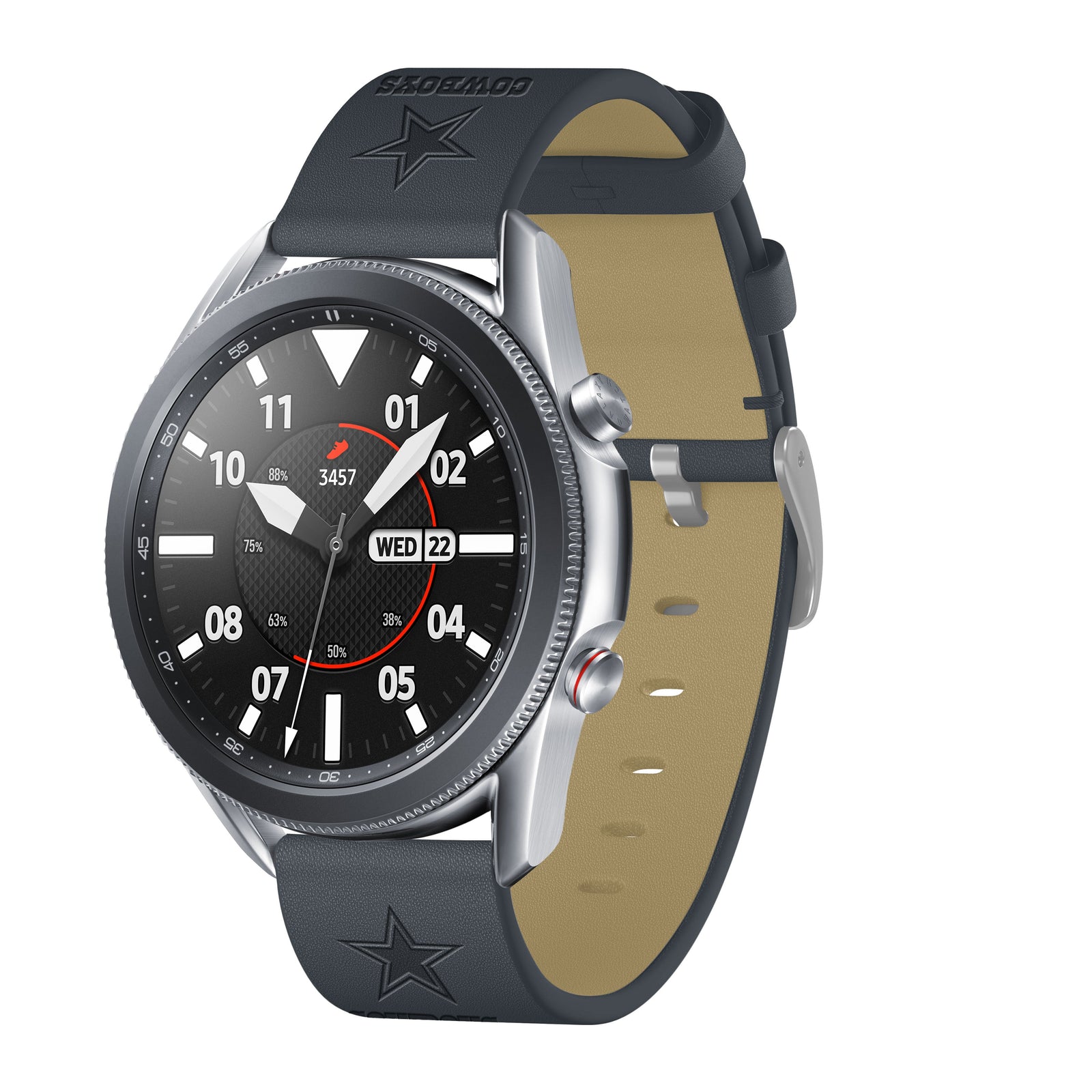 Dallas Cowboys Quick Change Leather Watch Band - USA Sewn - AffinityBands