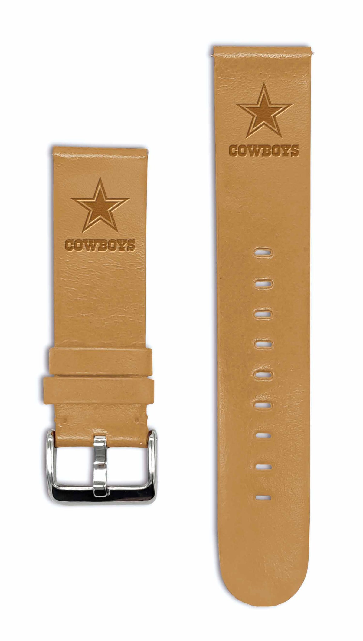 Dallas Cowboys Quick Change Leather Watch Band - USA Sewn - AffinityBands