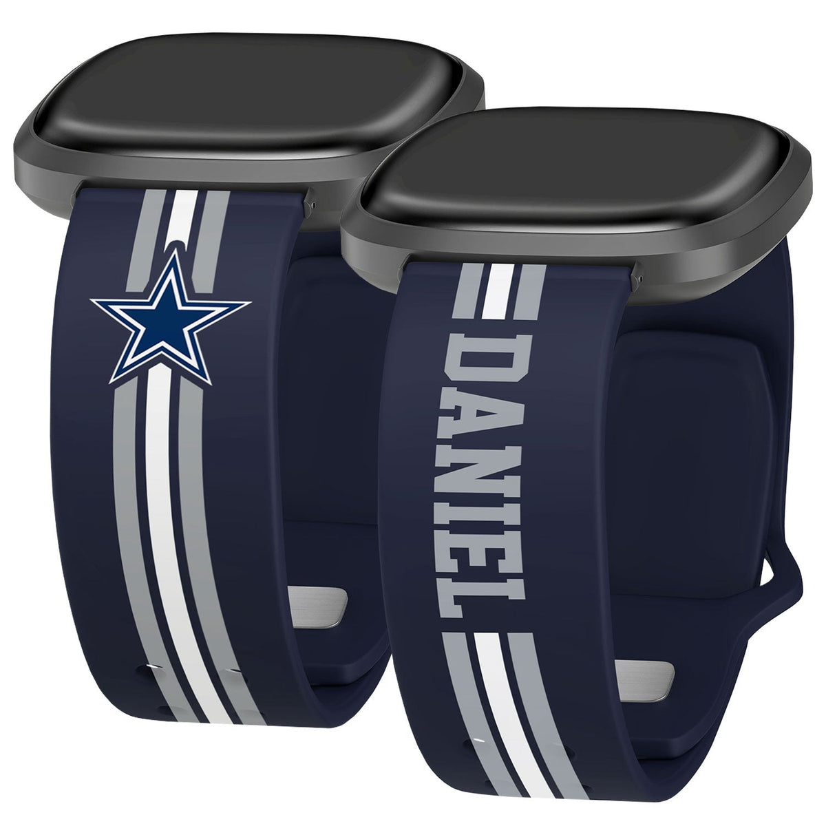 Dallas Cowboys Custom Name HD Fitbit Versa 3 and Sense 1 Watch Band
